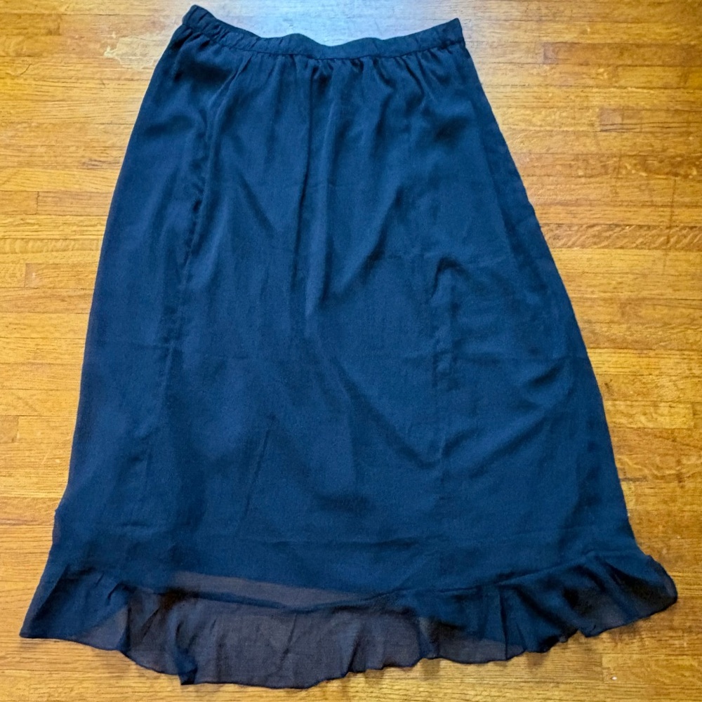 Old Navy Black Ruffle Skirt XL - Picture 4 of 4